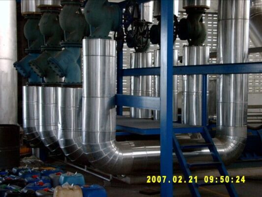 งานหุ้มฉนวนกันความร้อน โรงงาน งานหุ้มฉนวน Insulation Work